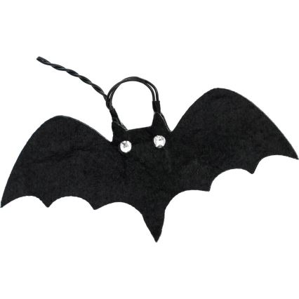 Cadena decorativa LED HALLOWEEN 10xLED/2xAA/blanco cálido 1,3m murciélagos