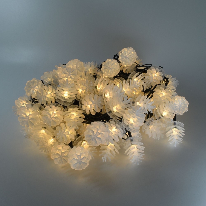 Cadena LED de Navidad para exteriores 80xLED/25m IP44 blanco cálido