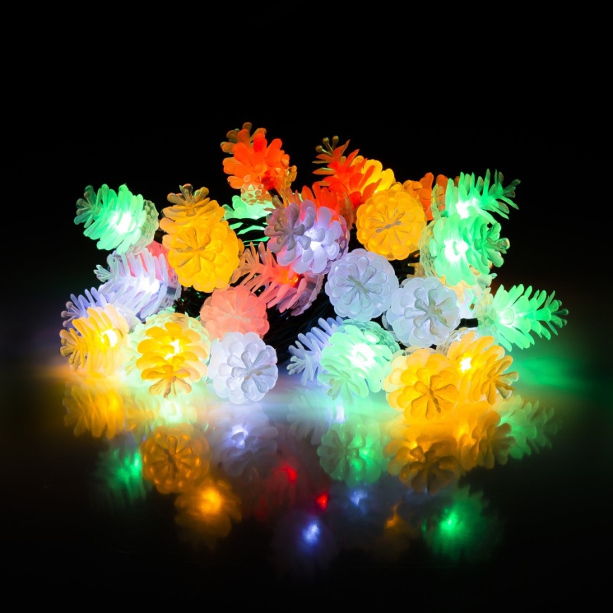 Cadena LED de Navidad para exteriores 80xLED/25m IP44 multicolor