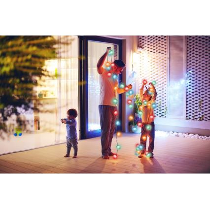Cadena LED de Navidad para exteriores 80xLED/25m IP44 multicolor