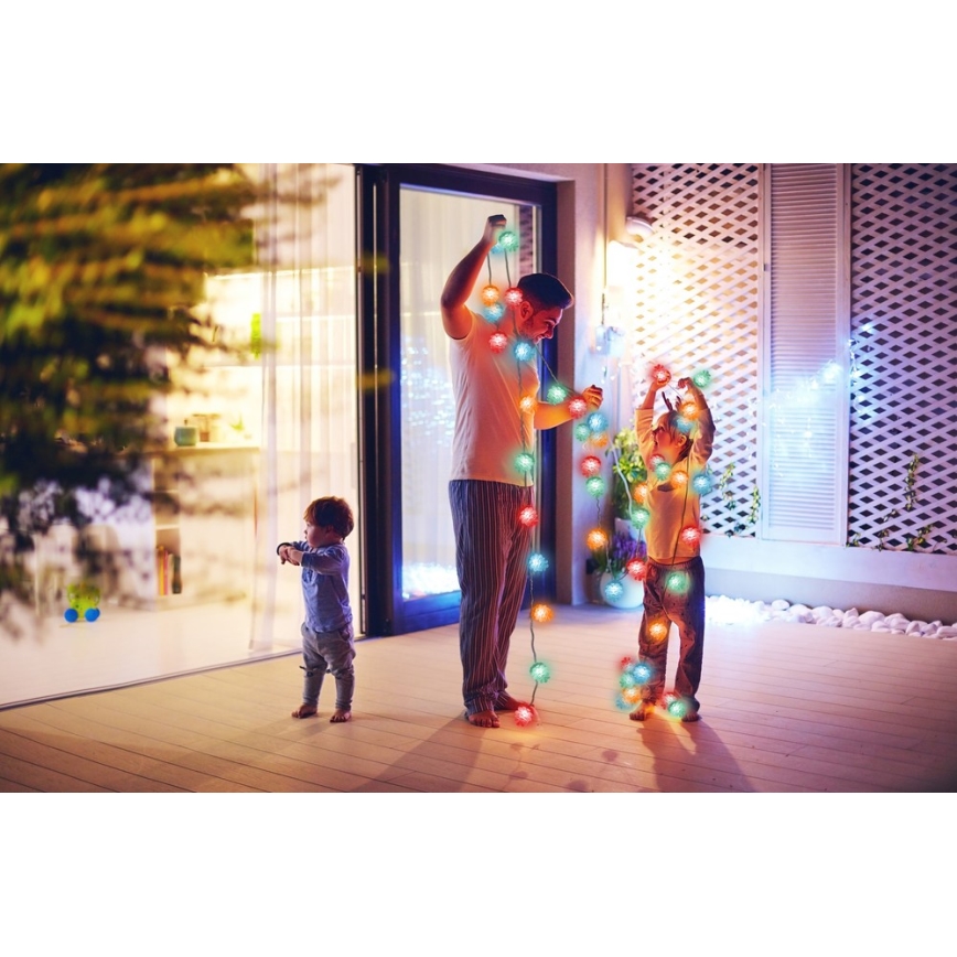 Cadena LED de Navidad para exteriores 80xLED/25m IP44 multicolor