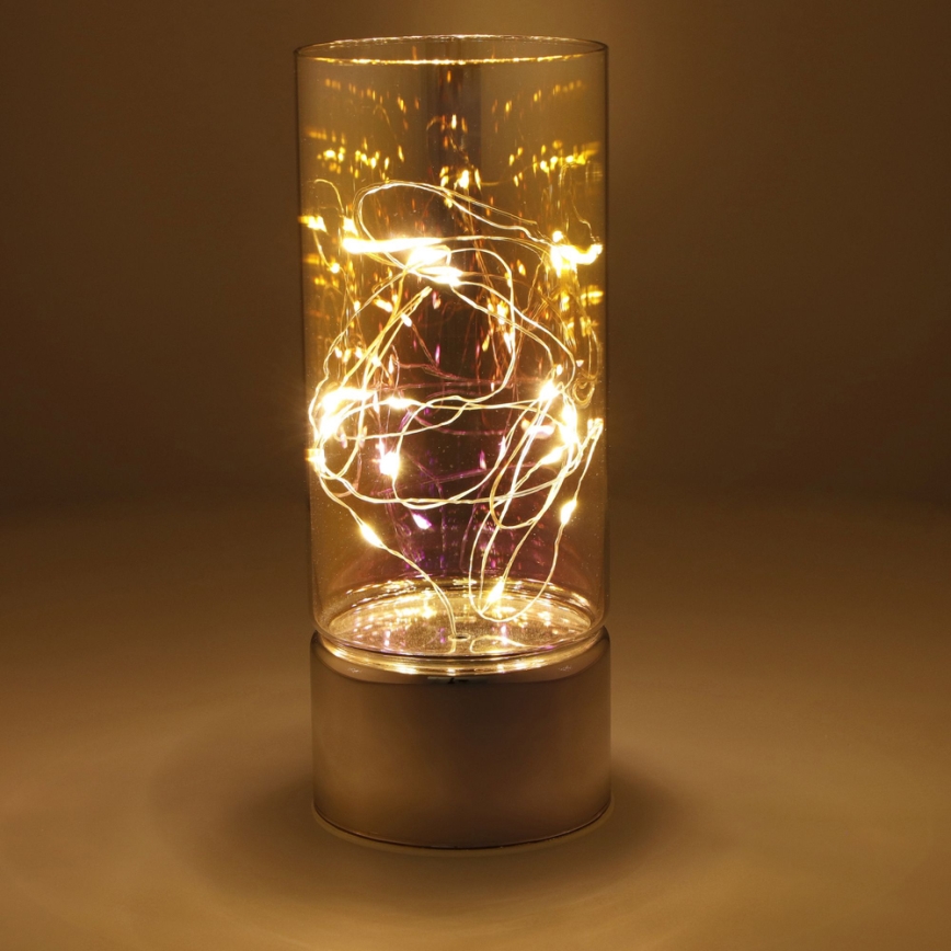Decoración con cadena de LEDs 3xAA blanco cálido