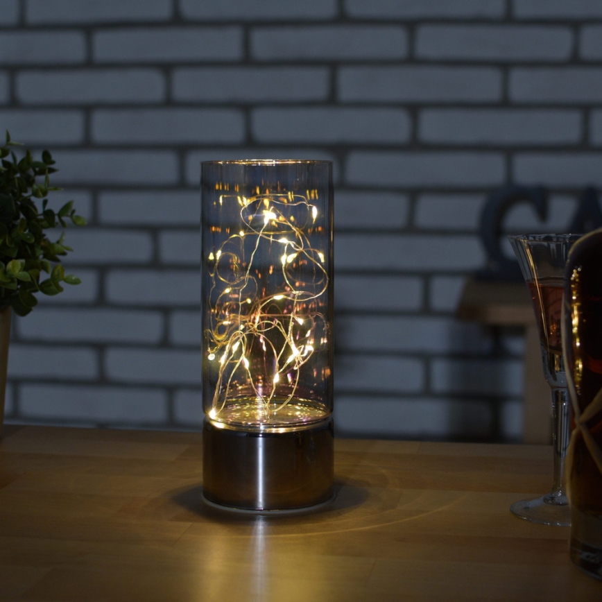 Decoración con cadena de LEDs 3xAA blanco cálido