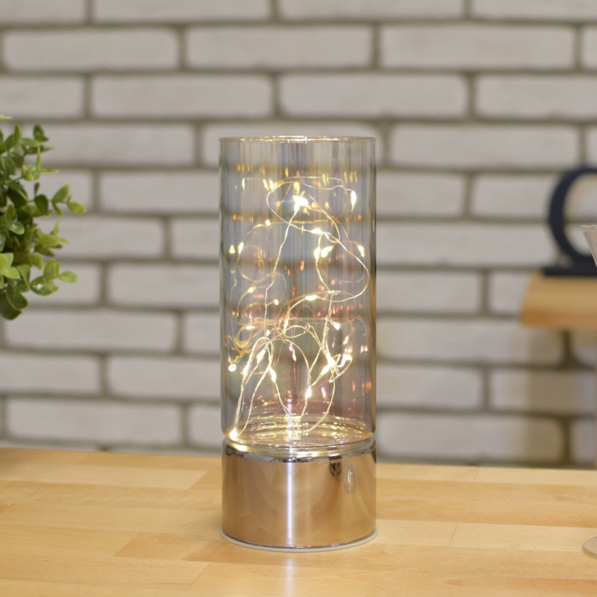 Decoración con cadena de LEDs 3xAA blanco cálido