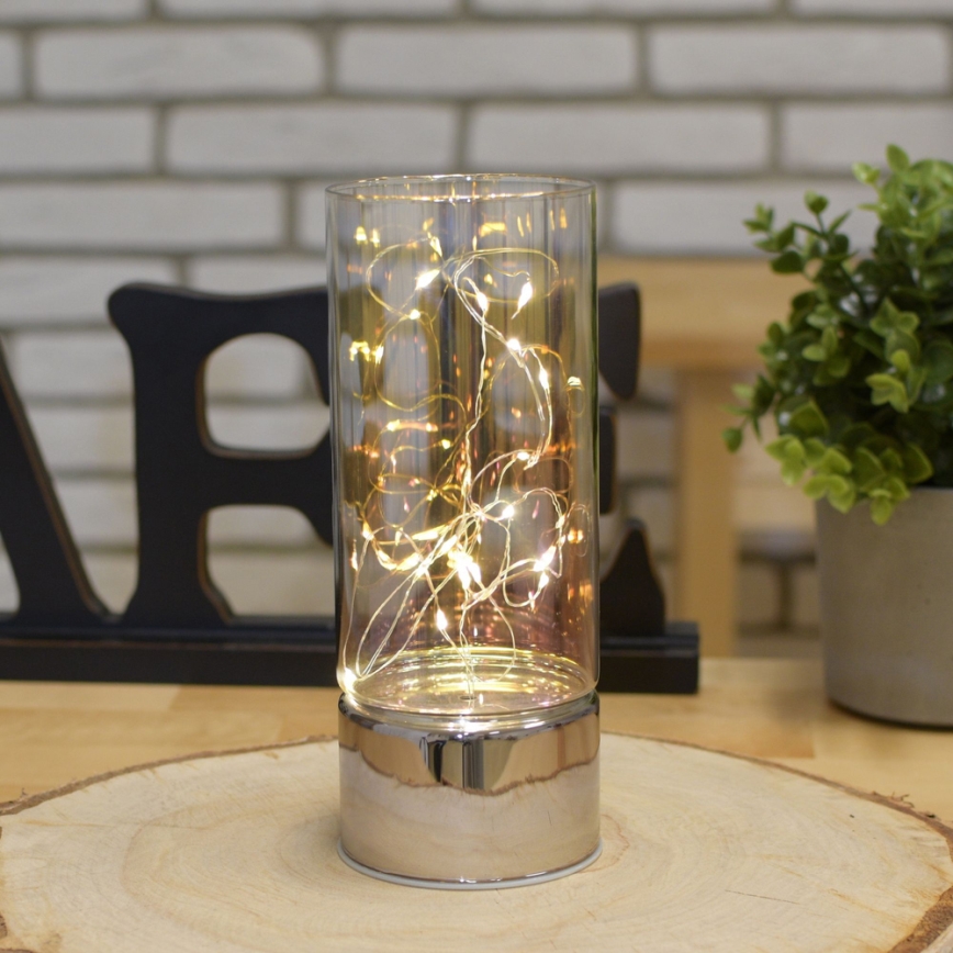 Decoración con cadena de LEDs 3xAA blanco cálido