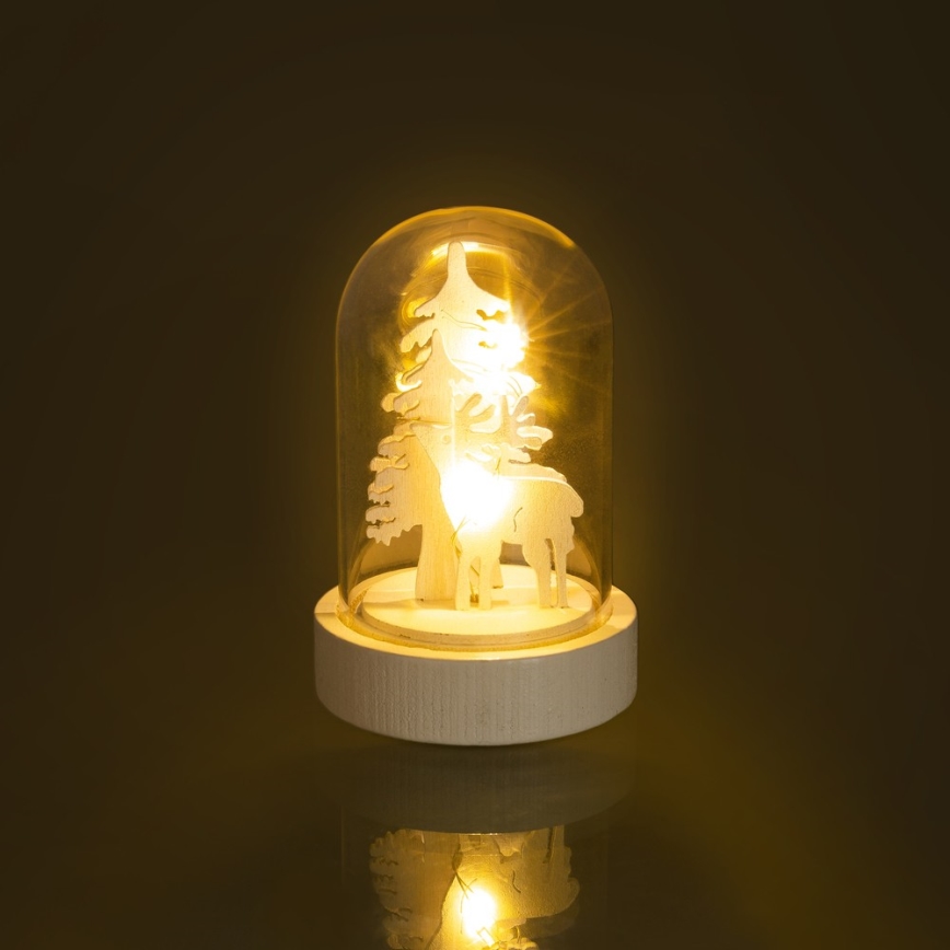 Decoración de Navidad LED 1xLED/1xCR2032 blanco cálido