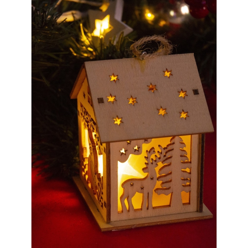 Decoración de Navidad LED 1xLED/2xLR44 blanco cálido