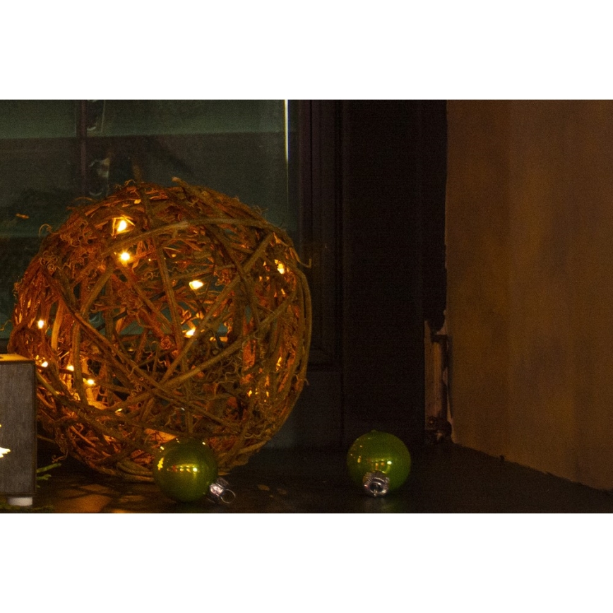Decoración de Navidad LED 20xLED/3xAA blanco cálido
