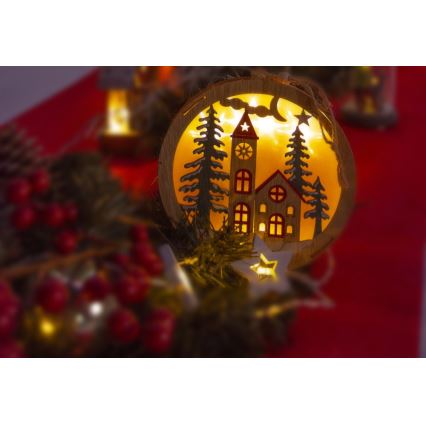 Decoración de Navidad LED 5xLED/2xAAA blanco cálido