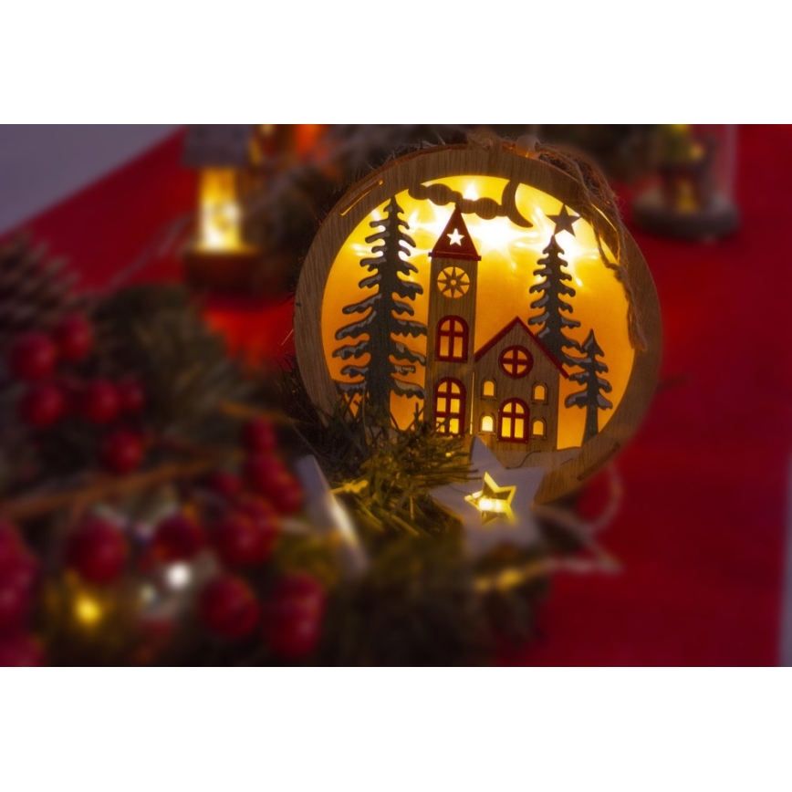 Decoración de Navidad LED 5xLED/2xAAA blanco cálido