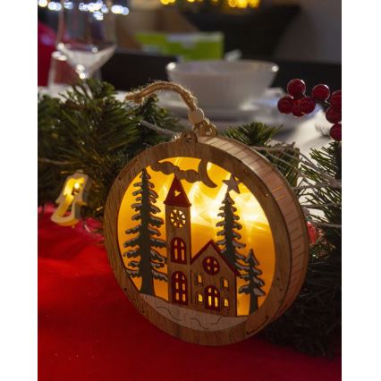 Decoración de Navidad LED 5xLED/2xAAA blanco cálido