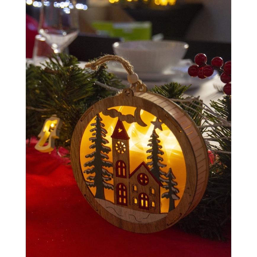 Decoración de Navidad LED 5xLED/2xAAA blanco cálido