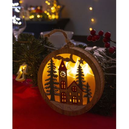 Decoración de Navidad LED 5xLED/2xAAA blanco cálido