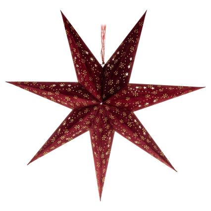 Decoración de Navidad LED LED/3xAA estrella rojo