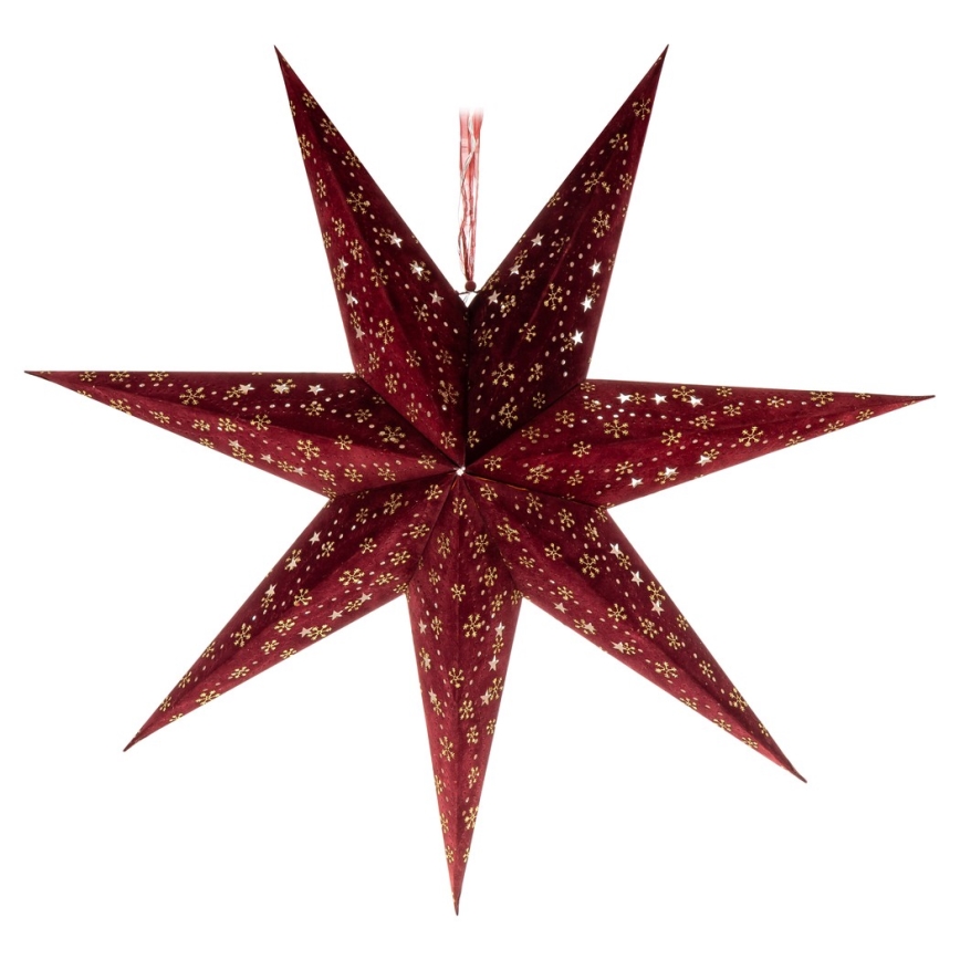 Decoración de Navidad LED LED/3xAA estrella rojo