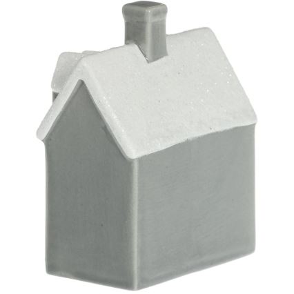 Decoración de porcelana LED LED/2xLR44/blanco cálido casa gris