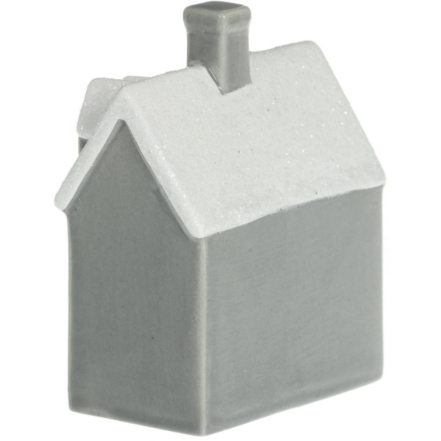 Decoración de porcelana LED LED/2xLR44/blanco cálido casa gris