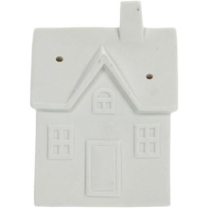 Decoración de porcelana LED LED/3xLR44/blanco cálido Casa Blanca