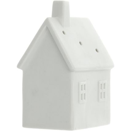 Decoración de porcelana LED LED/3xLR44/blanco cálido Casa Blanca