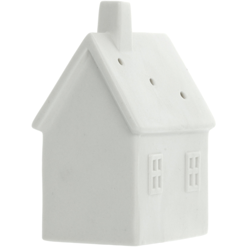 Decoración de porcelana LED LED/3xLR44/blanco cálido Casa Blanca
