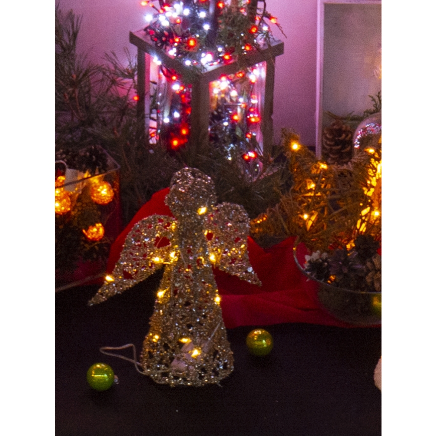 Decoración LED de Navidad LED/2xAA ángel