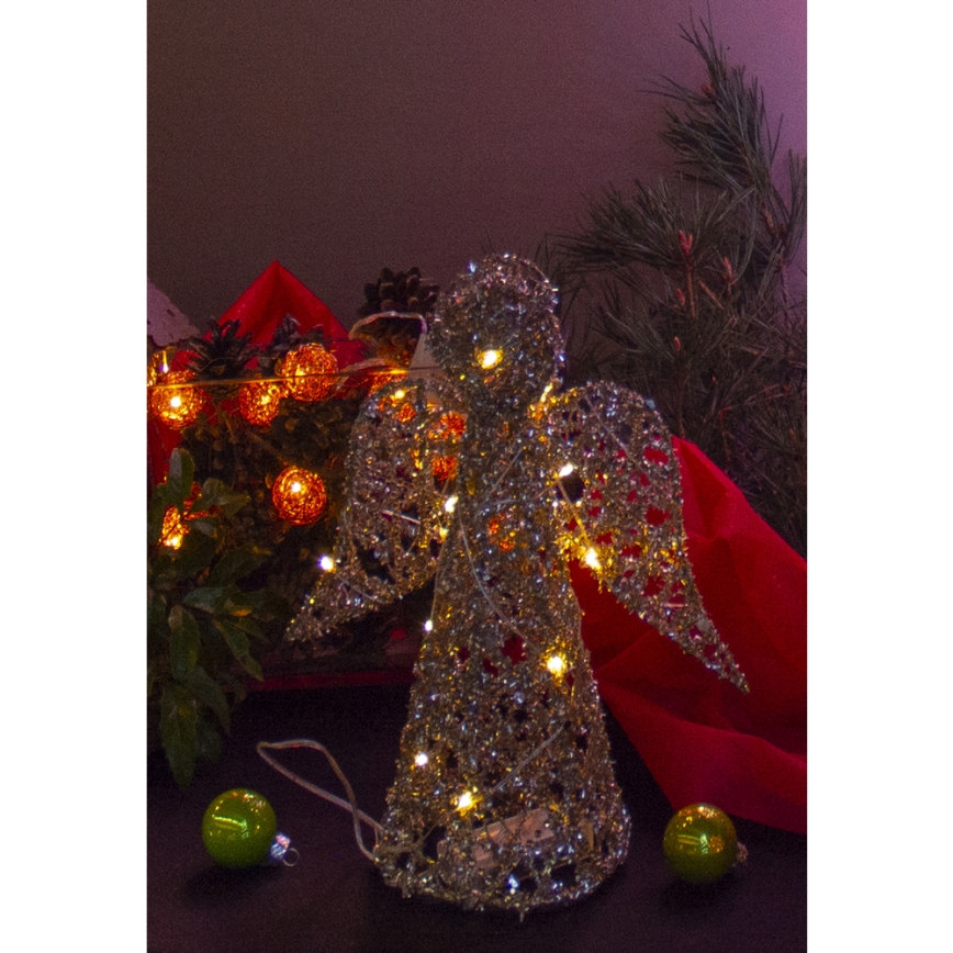 Decoración LED de Navidad LED/2xAA ángel