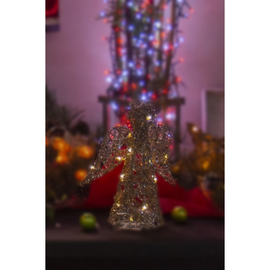 Decoración LED de Navidad LED/2xAA ángel