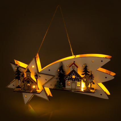 Decoración LED de Navidad LED/2xAA cometa