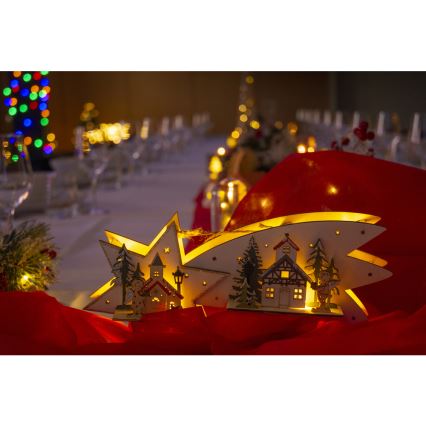 Decoración LED de Navidad LED/2xAA cometa