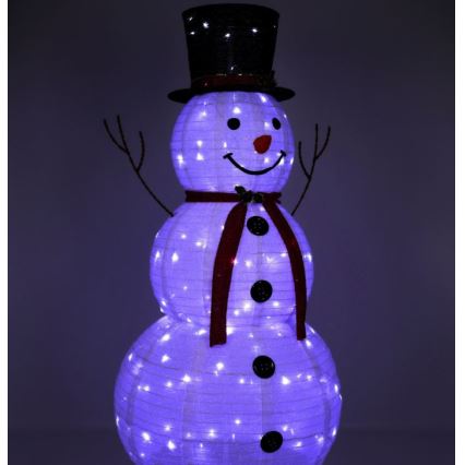 Decoración LED de Navidad LED/3,6W/230V 180 cm IP44 muñeco de nieve