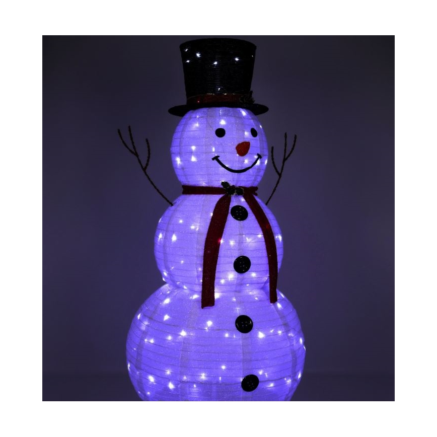 Decoración LED de Navidad LED/3,6W/230V 180 cm IP44 muñeco de nieve