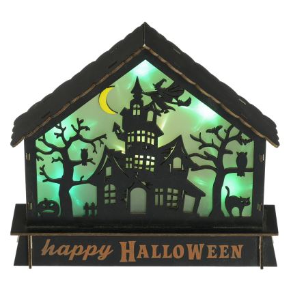 Decoración LED HALLOWEEN LED/2xAA casa encantada multicolor
