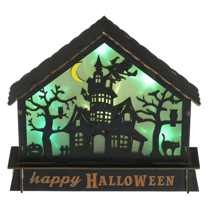 Decoración LED HALLOWEEN LED/2xAA casa encantada multicolor