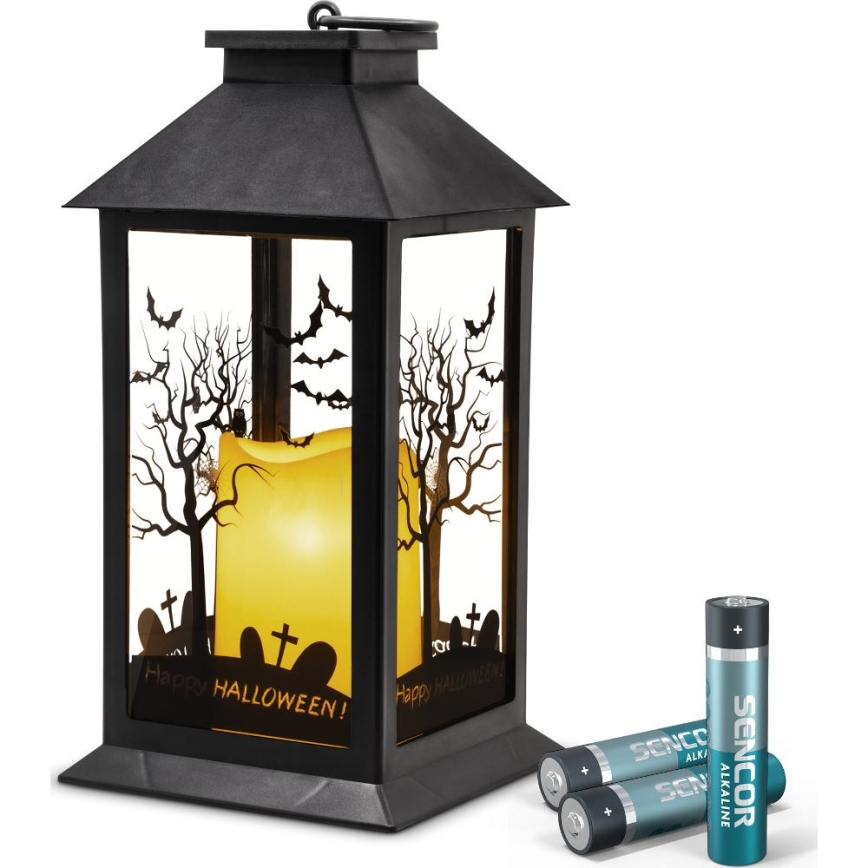 Decoración LED HALLOWEEN LED/3xAAA/linterna blanco cálido