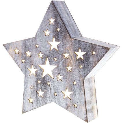 Decoración de navidad LED LED/2xAAA estrella