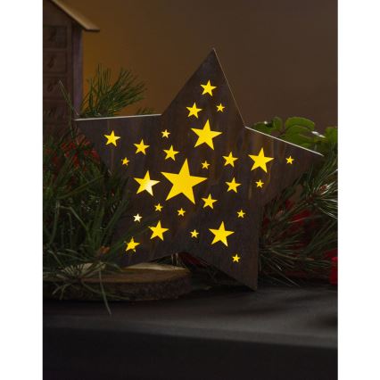 Decoración de navidad LED LED/2xAAA estrella
