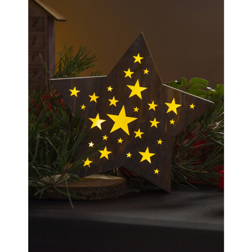 Decoración de navidad LED LED/2xAAA estrella