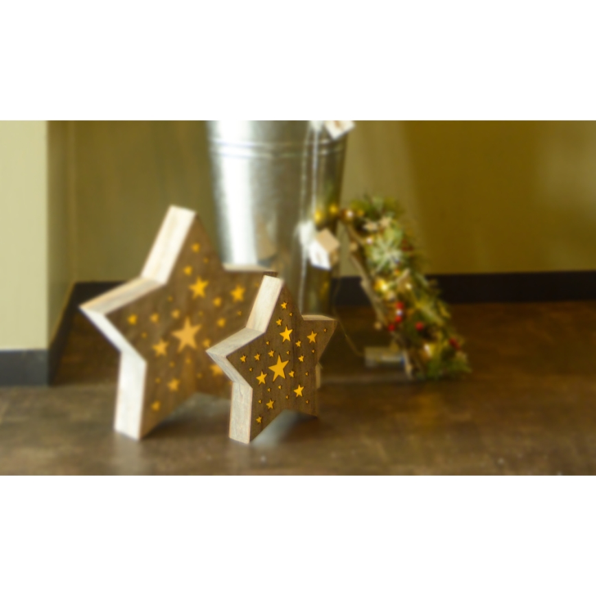 Decoración de navidad LED LED/2xAAA estrella