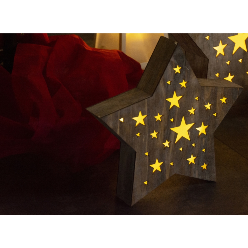 Decoración de navidad LED LED/2xAAA estrella