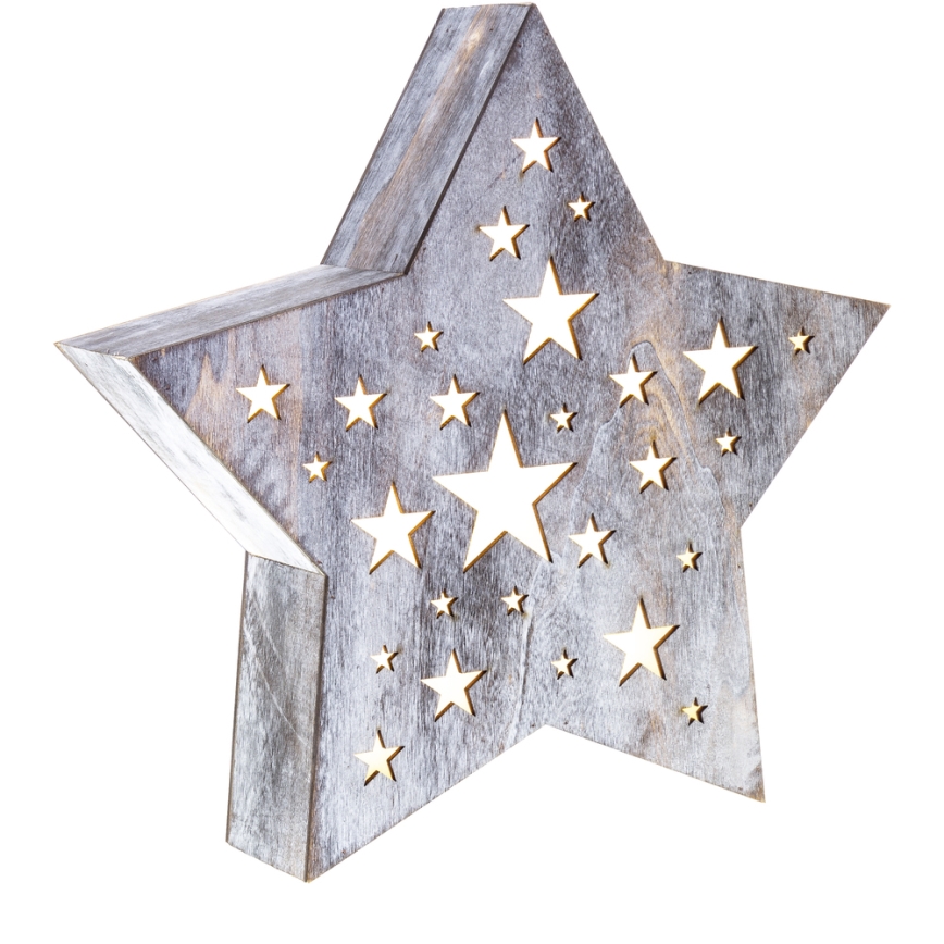Decoración de navidad LED LED/2xAAA estrella