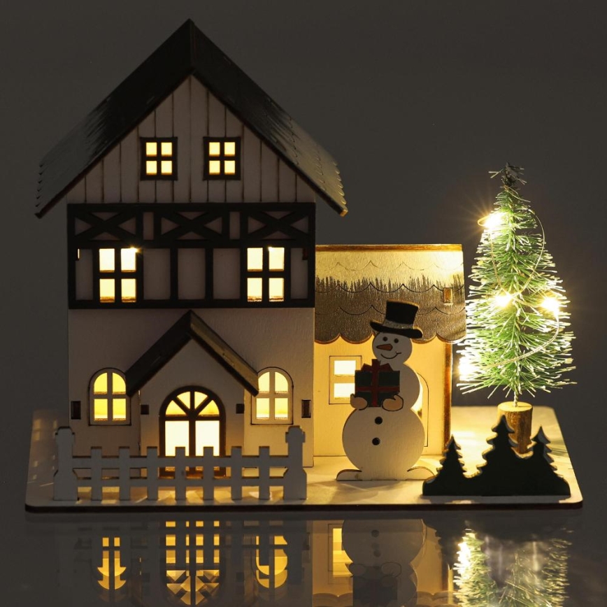 Decoración navideña LED LED/2xLR44/blanco cálido casa