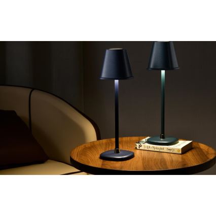 Lámpara de mesa LED recargable y regulable LED/3W/1800 mAh azul oscuro