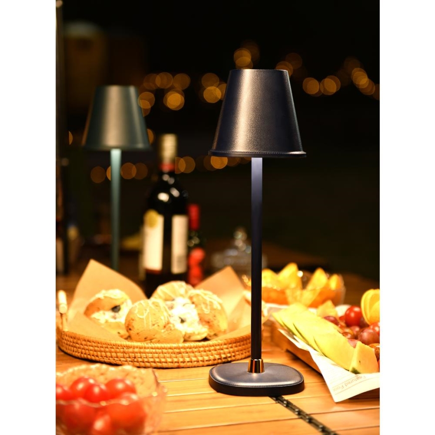 Lámpara de mesa LED recargable y regulable LED/3W/1800 mAh azul oscuro