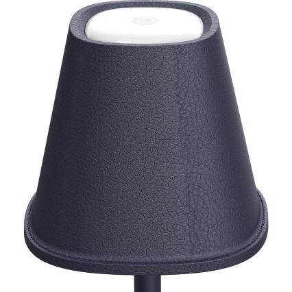 Lámpara de mesa LED recargable y regulable LED/3W/1800 mAh azul oscuro