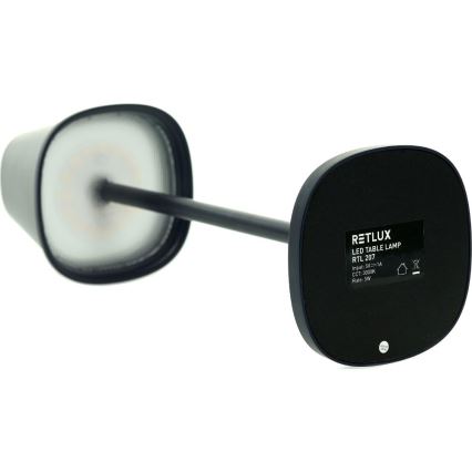 Lámpara de mesa LED recargable y regulable LED/3W/1800 mAh azul oscuro