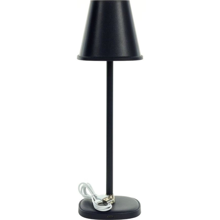Lámpara de mesa LED recargable y regulable LED/3W/1800 mAh azul oscuro