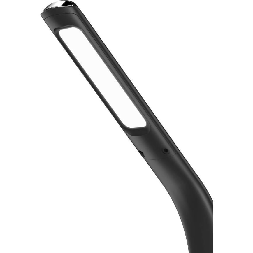 Lámpara LED regulable con carga inalámbrica Qi y pantalla LED/6W/230V 3000/4000/6000K negro