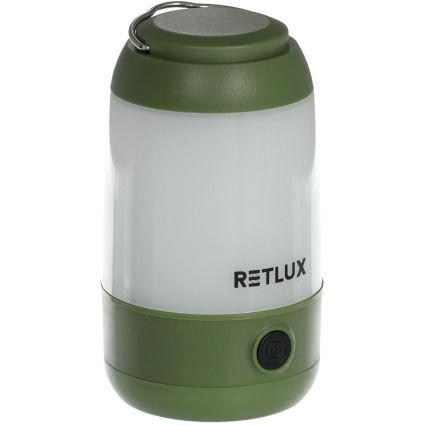 Lámpara portátil LED regulable LED/3W/3xAAA verde