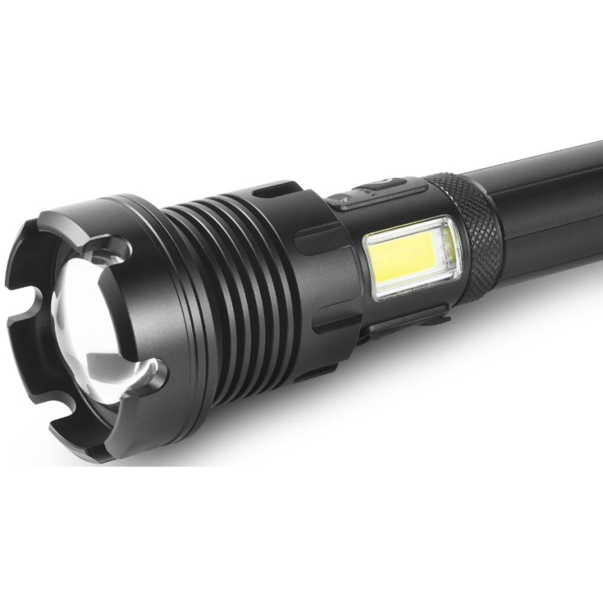 LED Linterna de aluminio recargable con power bank LED/4400 mAh 2200 lm IP44