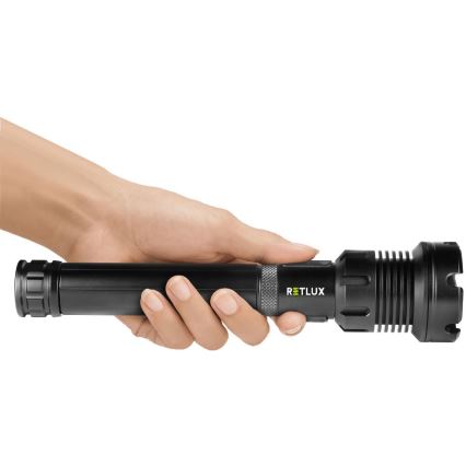LED Linterna de aluminio recargable con power bank LED/4400 mAh 2200 lm IP44